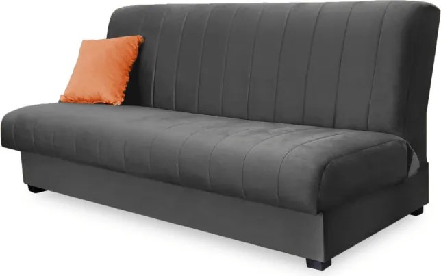 Sofa z Funkcją Spania SIGMA Rozkładana Wersalka Dwuosobowa Szara Nowoczesna do Salonu