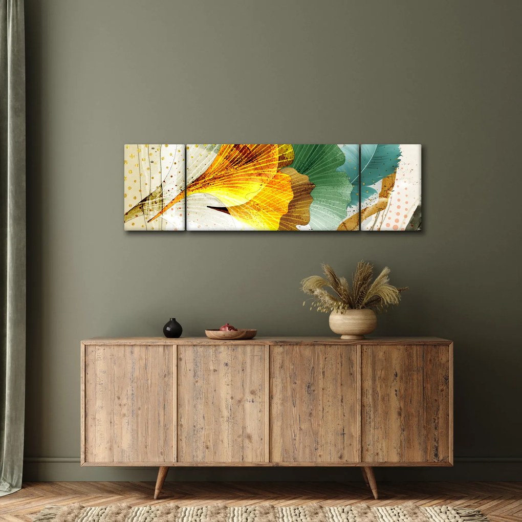 Obraz - Liście (170x50 cm)