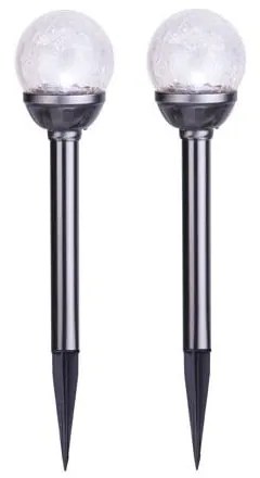 Zestaw 2 lamp ogrodowych Solar Trading Balls, wys. 26,5 cm