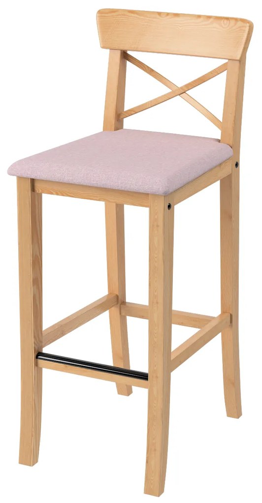 Pokrowiec na krzesło barowe Ingolf z tapicerowanym siedziskiem