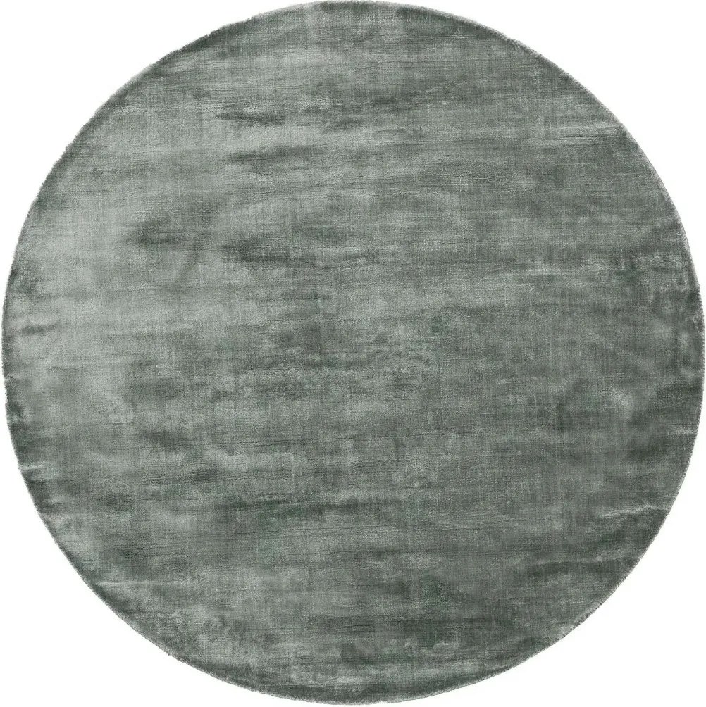 Zielony dywan Nela A o okrągłym kształcie