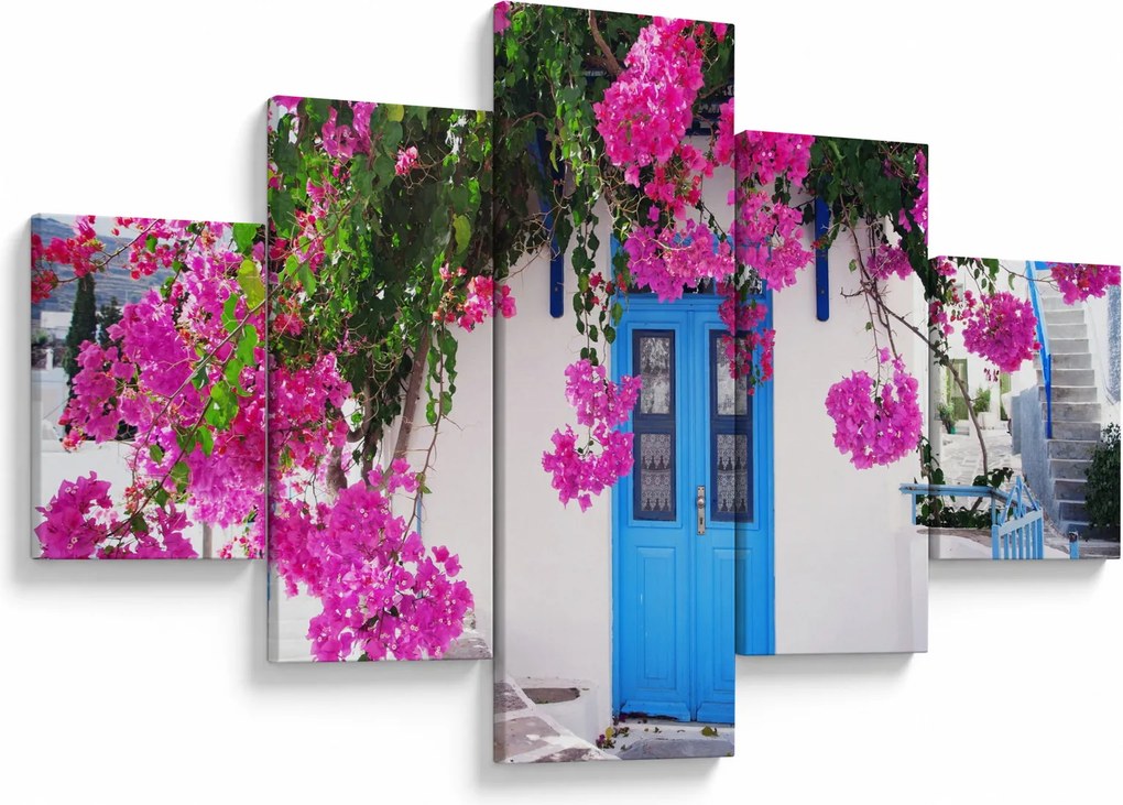 Obraz - Tradycyjny grecki dom (125x70 cm)