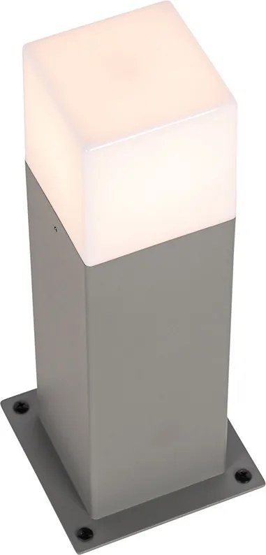 Nowoczesna lampa podłogowa zewnętrzna szara 30 cm IP44 - Denmark