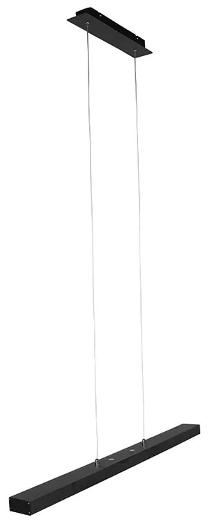 Lampa wisząca czarna z czterostopniowym ściemniaczem, w tym LED z dotykowym ściemniaczem - Oganda Nowoczesny Oswietlenie wewnetrzne