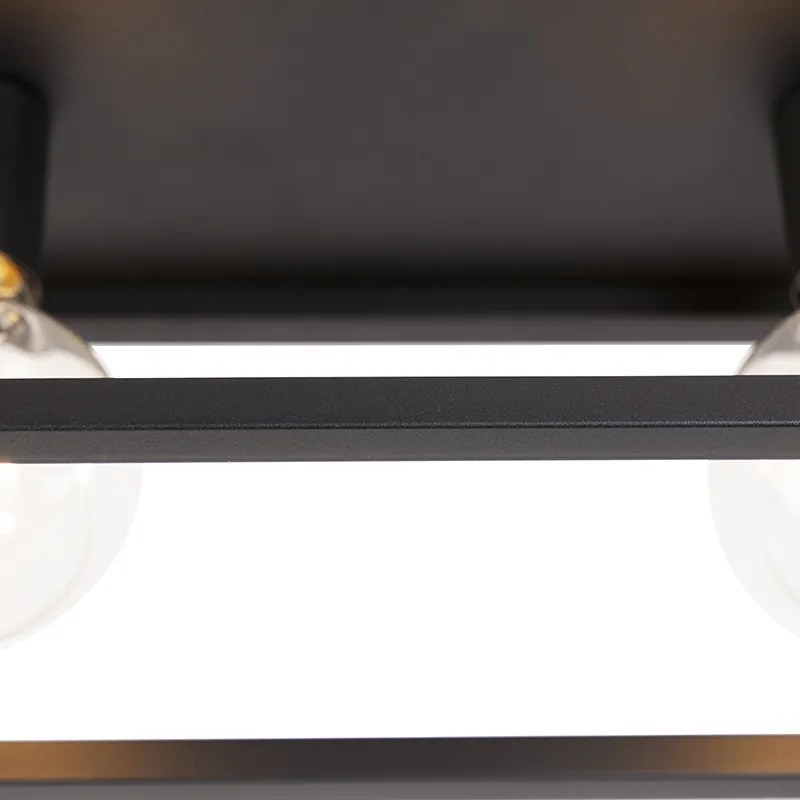 Industrialna lampa sufitowa czarna 99,5 cm 4-światła - Cage