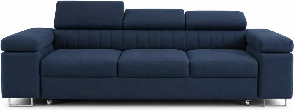 Elegancka kanapa Ardi Linea z funkcją spania regulowane zagłówki 275 cm