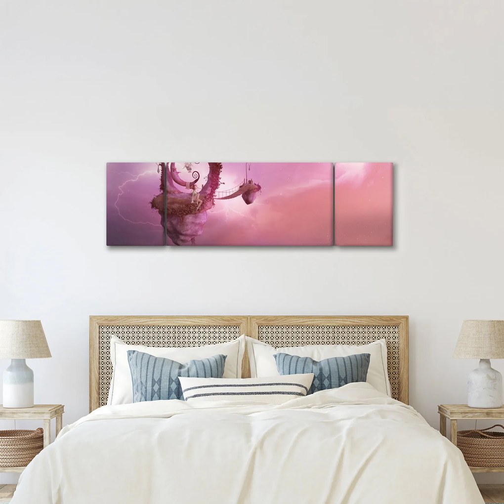 Obraz - Wróżka na pływającej wyspie (170x50 cm)