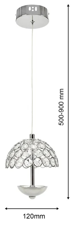 LAMPA WISZĄCA VENUS 1x5W LED
