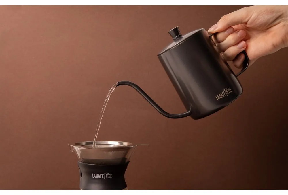 Szary dzbanek do kawy ze stali nierdzewnej 0,6 l La Cafetiere – Kitchen Craft