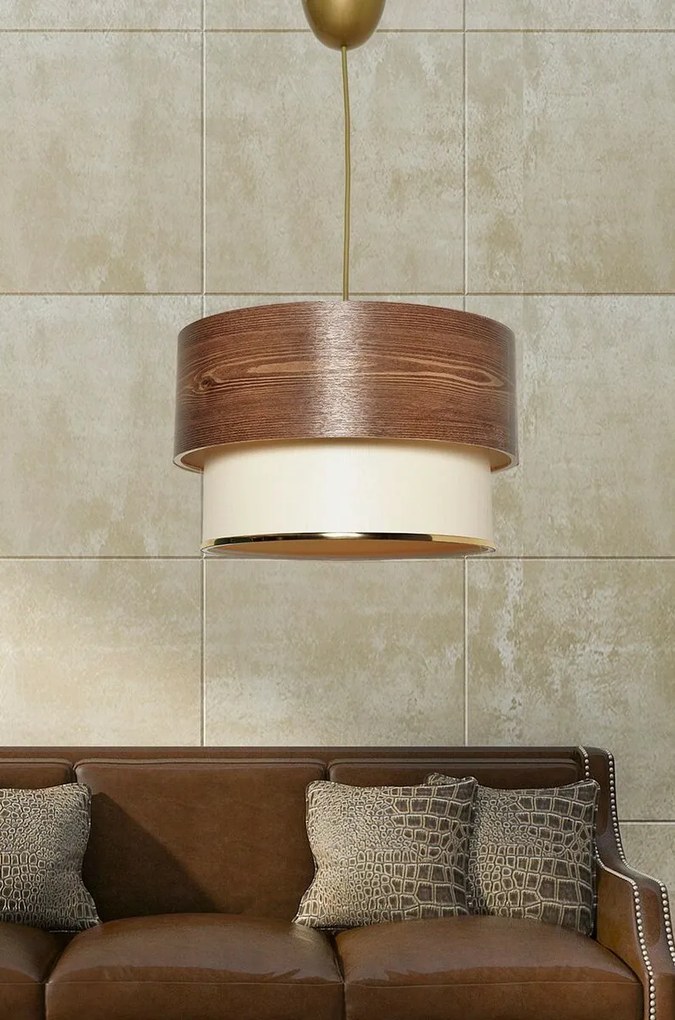 Lampa wisząca TM123 brązowy, kremowy