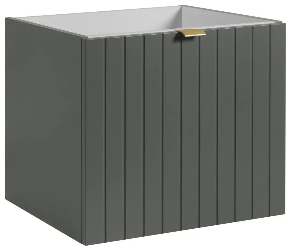 Szafka pod umywalkę HARMO 50 cm szaro-zielony półmat KROFAM