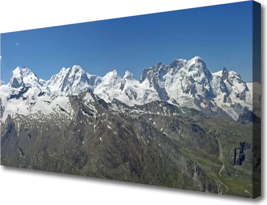 Obraz canvas na ścianę Majestat Śnieżnych Szczytów