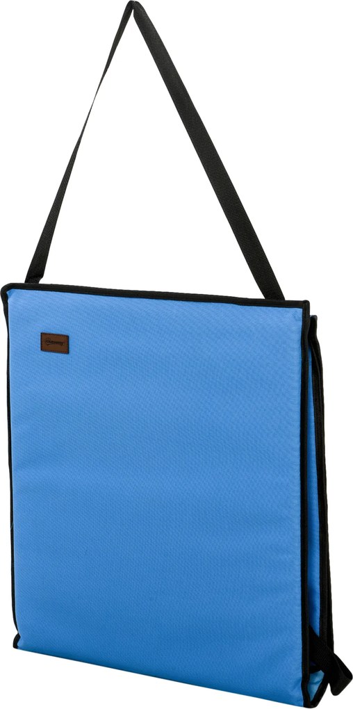 Outsunny Leżak plażowy, składany, z regulowanym oparciem, boczną kieszenią, miękką wyściółką, stalową ramą, Niebieski, 142x51x40 cm | Aosom PL