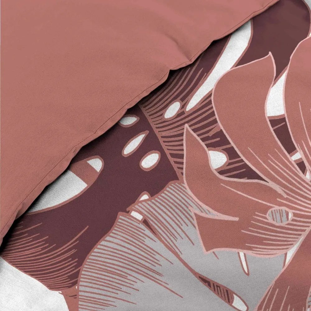 Biało-różowa bawełniana pościel dwuosobowa 240x220 cm Astria – douceur d'intérieur