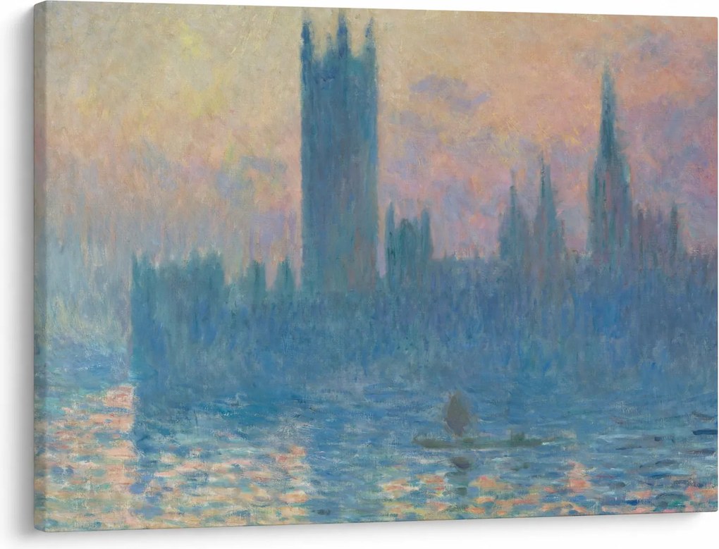 Obraz - Claude Monet, The Houses of Parliament, Sunset, reprodukcje (70x50 cm)