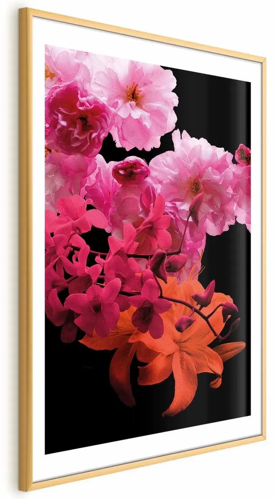 Plakat Wiosenne nasycenie 29,7x42 cm z ramą złotą z marginesem ARTGEIST B