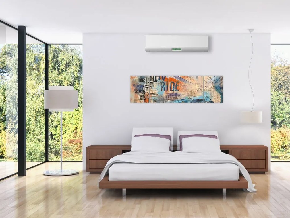 Obraz - Urodzony by jeździć (170x50 cm)