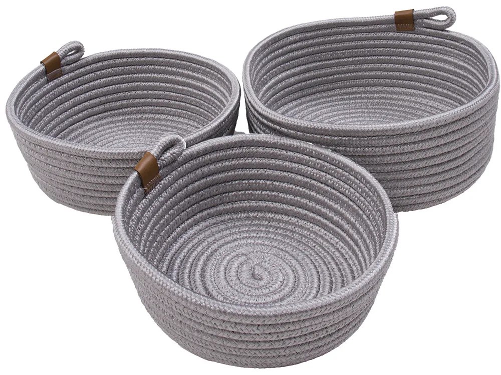 Dywan Koszyk pleciony Koszyki szare MEDLEY 000x000 Zestaw