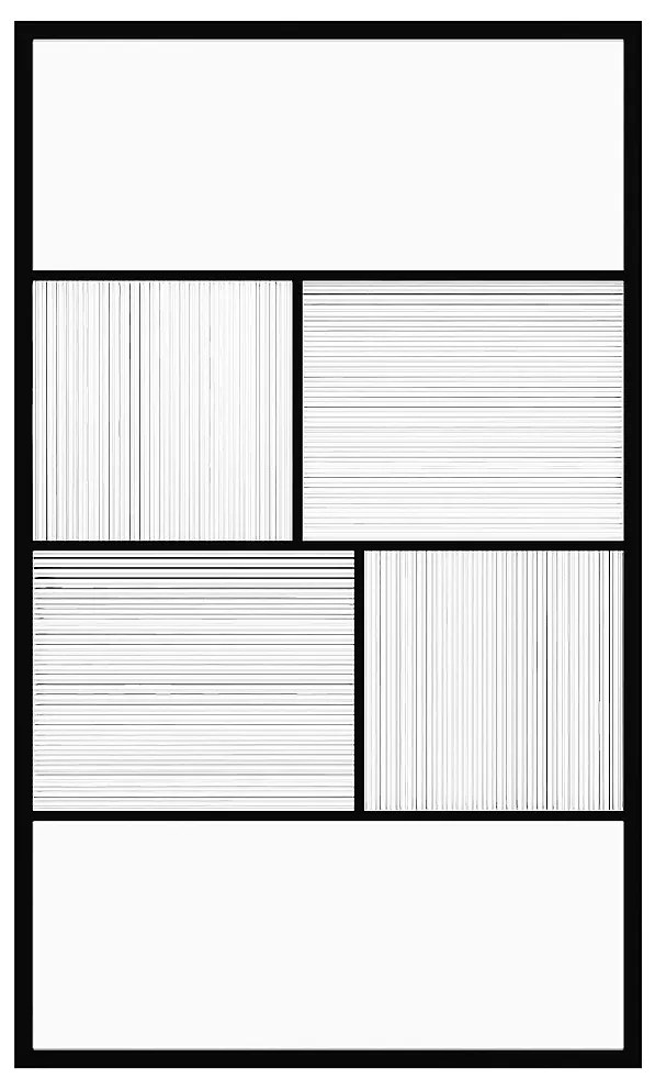 Ścianka prysznicowa do kabiny walk-in teksturowana z sitodrukiem - Czarny mat - 120 x 200 cm - SLOMENA