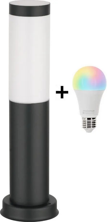 Brilagi - LED RGBW lampa zewnętrzna 1xE27/15W/230V 40 cm IP44 czarna