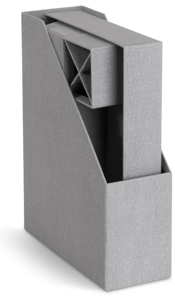 Kartonowe organizery zestaw 4 szt. Hugo Canvas Paper Laminate – Bigso