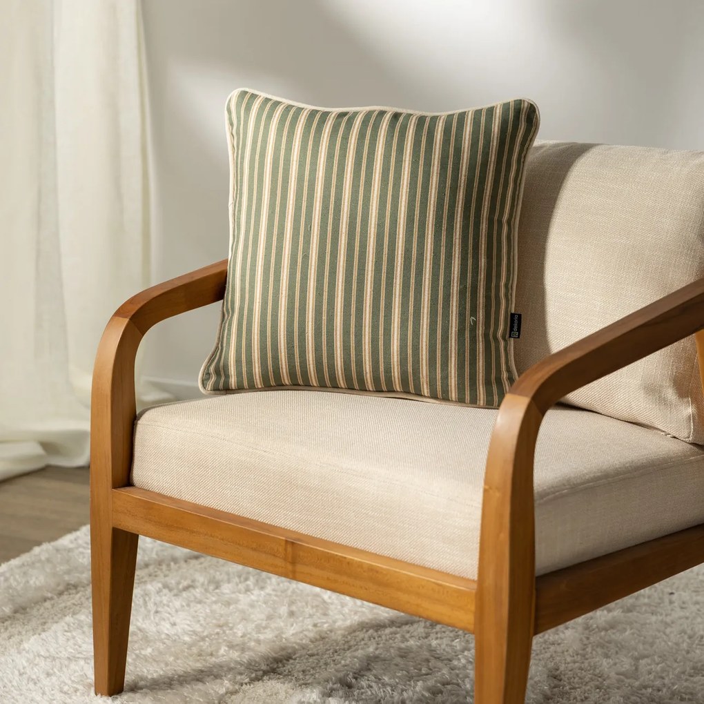 Poszewka na poduszkę Classic Stripe Olive 45x45 cm
