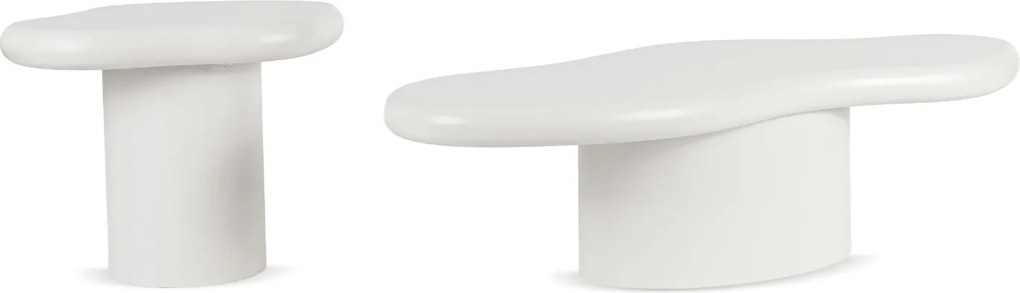 Zestaw Stolików Kawowych ROSALIE Biały Nowoczesny