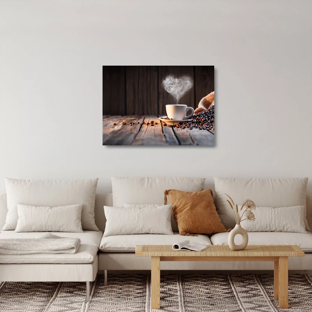 Obraz na szkle - Czas na kawę (70x50 cm)