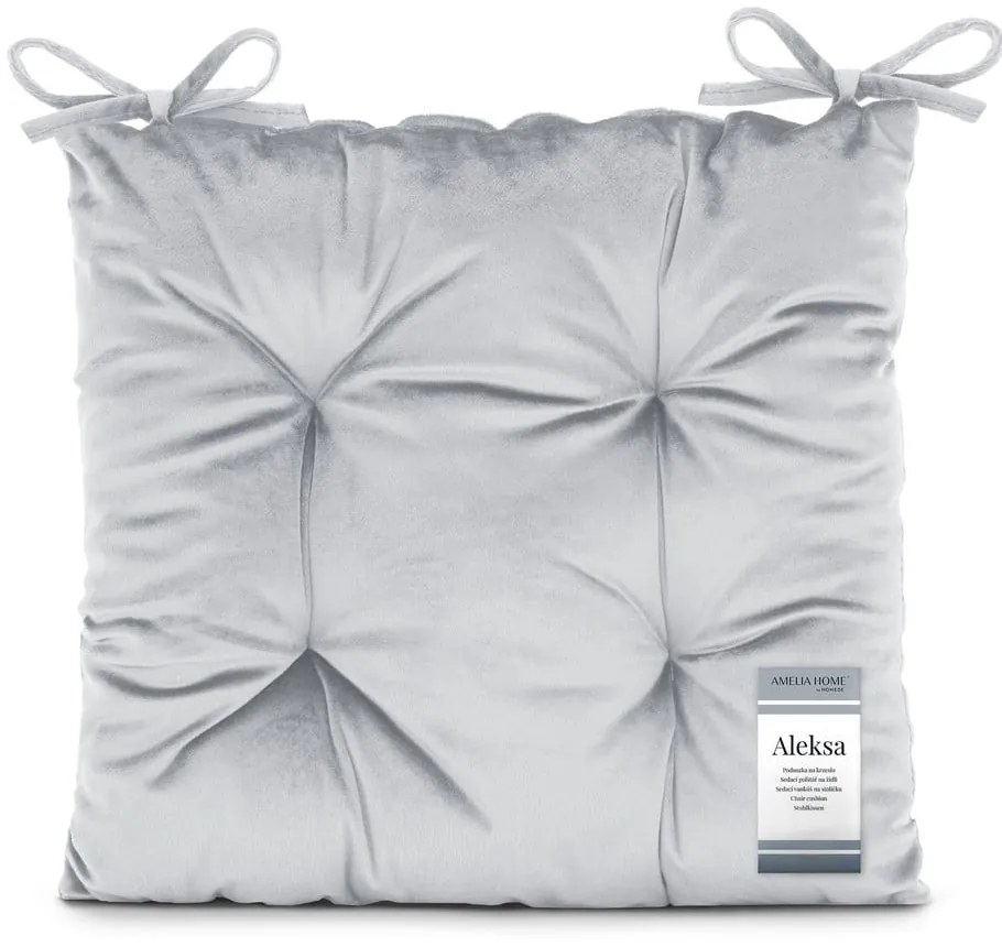 Aksamitna poduszka na krzesło 40x40 cm Aleksa – Restilo
