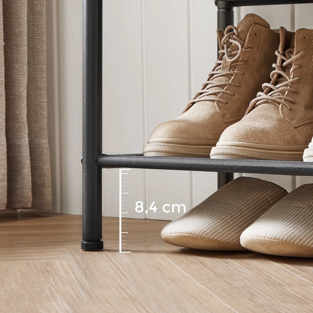 Regał na buty Faro 035 loftowy z 3 półkami, dąb artisan