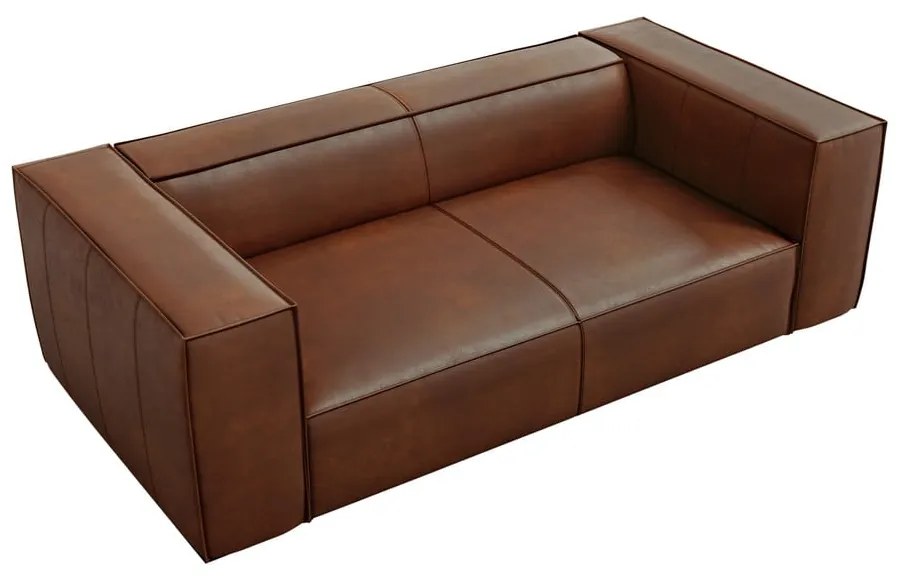 Koniakowa skórzana sofa 212 cm Madame – Windsor &amp; Co Sofas