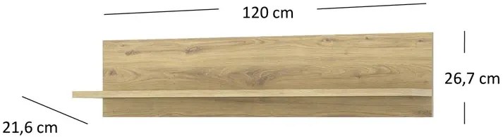 Półka ścienna na dekoracje L9-W13