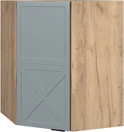 Szafka wisząca narożna jasnoniebiesko-szary 57x34.1x72 fame-line