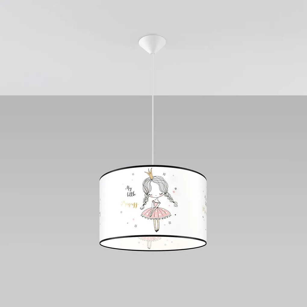 Lampa wisząca PRINCESS 40 biała SOLLUX  LIGHTING