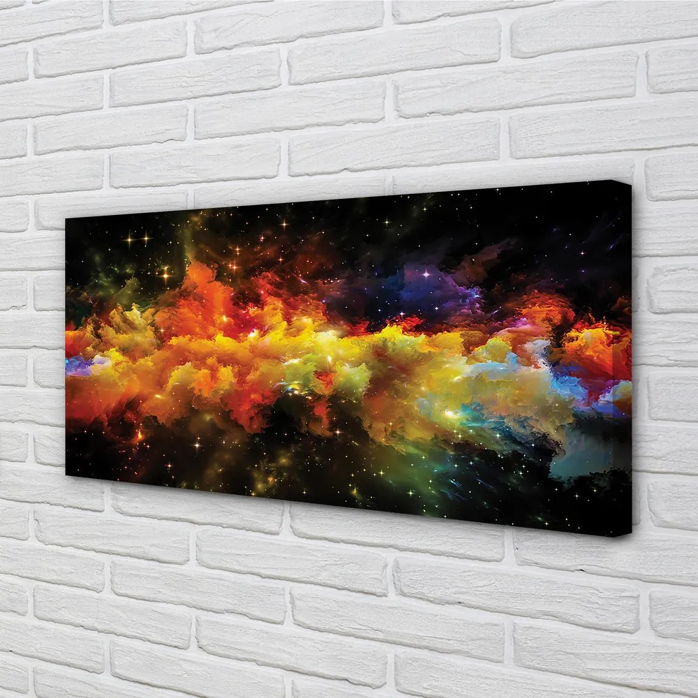 Obraz canvas na ścianę Złociste Wzory Fraktalne