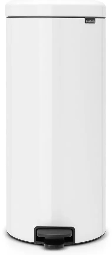 Biały stalowy kosz na śmieci z pedałem 30 l NewIcon – Brabantia