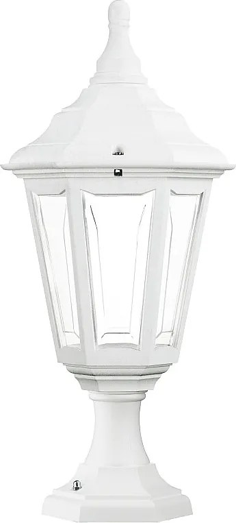 Lampa zewn?trzna CLIC-CLAC 6 w stylu klasycznym - Wysoko?? 44 cm - E27 42W - poliamid - ip44 - bia?y