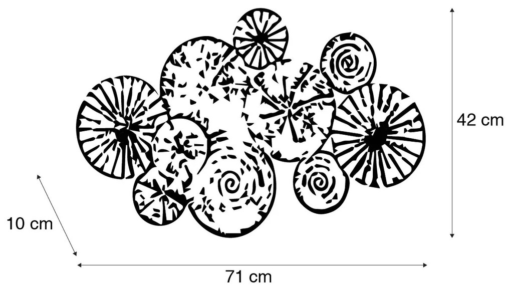 Lampa ścienna w stylu art deco antyczne złoto 71 cm - Kelly