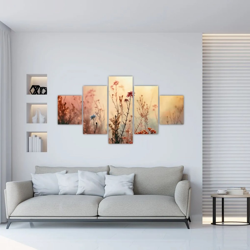 Obraz - Dzikie kwiaty (125x70 cm)