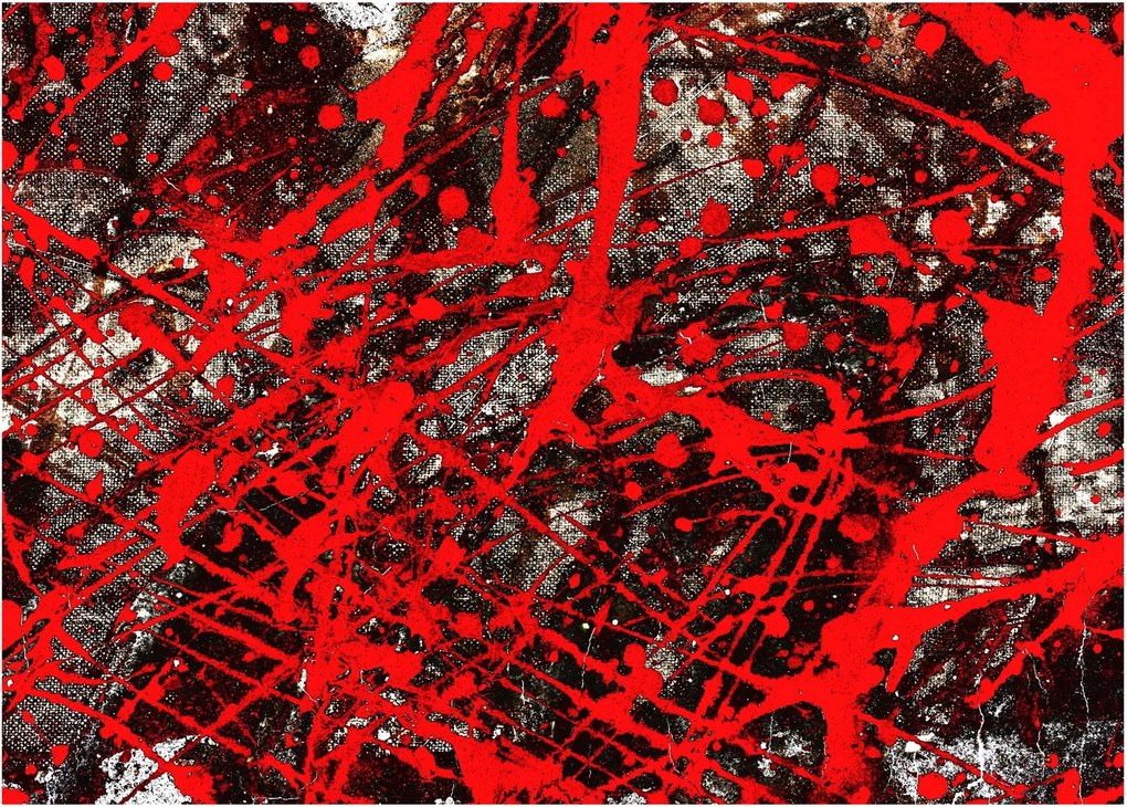 Obraz - Ekspresyjna abstrakcja (70x50 cm)
