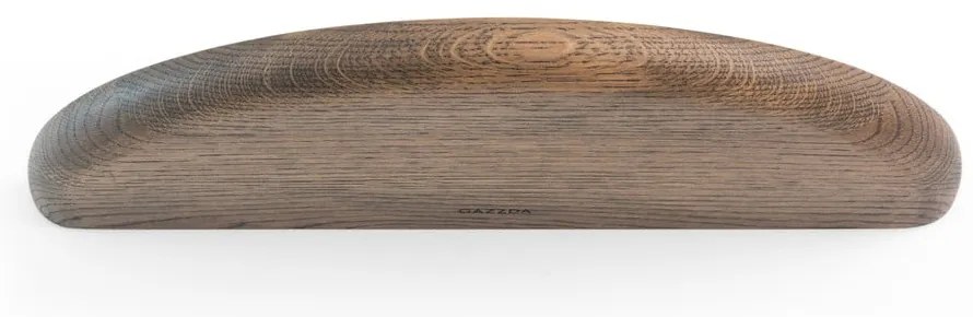 Brązowa półka z litego drewna dębowego 40 cm Mu – Gazzda