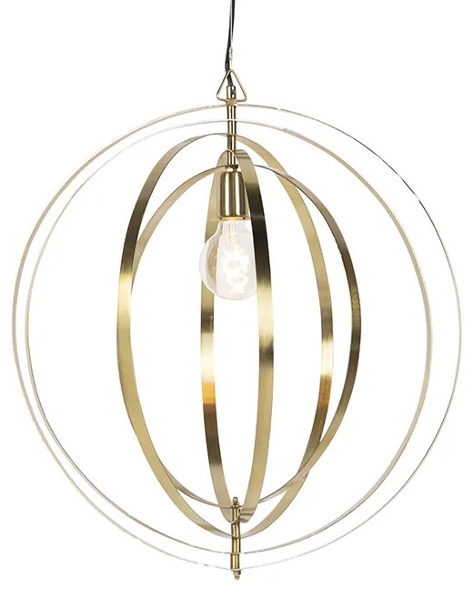 Wisząca lampa vintage mosiądz - Rings Retro Oswietlenie wewnetrzne