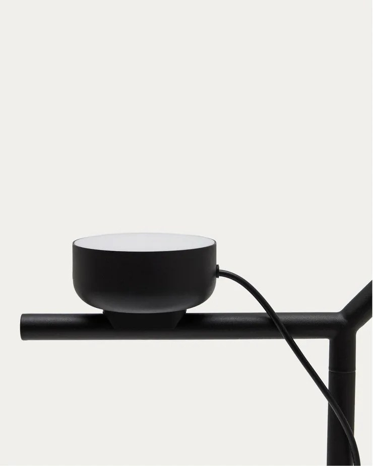 Czarna lampa stojąca LED ze ściemniaczem (wysokość 160 cm) Orey – Kave Home