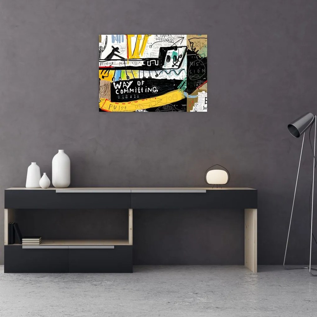 Obraz na szkle - Graffiti (70x50 cm)