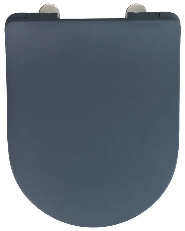 Szara deska sedesowa Wenko Sedilo Grey, 45,2x36,2 cm