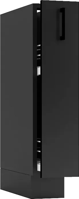 Szafka z koszem cargo 15 cm grafit R7-L52