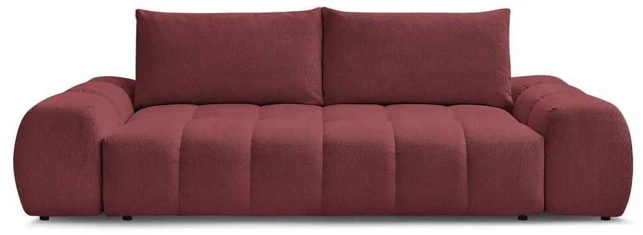 Bordowa sofa z tkaniny szenilowej 278 cm Everest – Bobochic Paris
