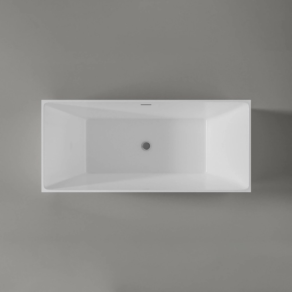 Wanna wolnostojąca akrylowa NADIBiała - 170 x 75 x 60 cm