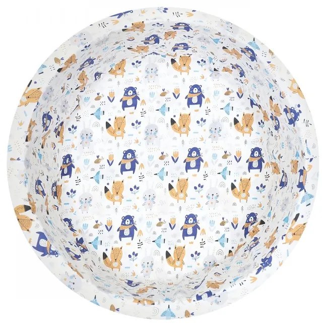 Suchy basen z kulkami 90x40 cm - słonik turkusowy - 400 piłeczek