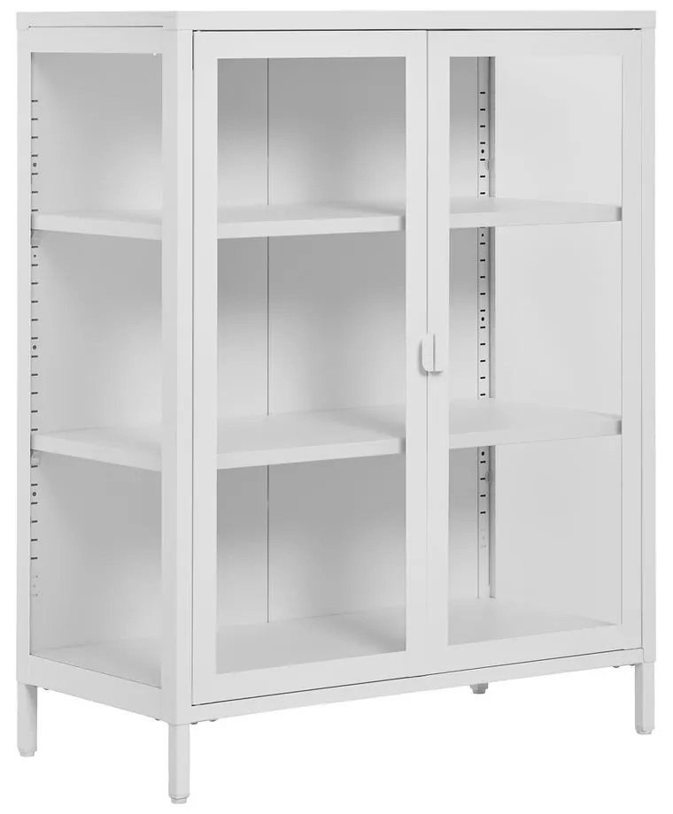 Biała metalowa witryna 80x101 cm Brisbane – House Nordic